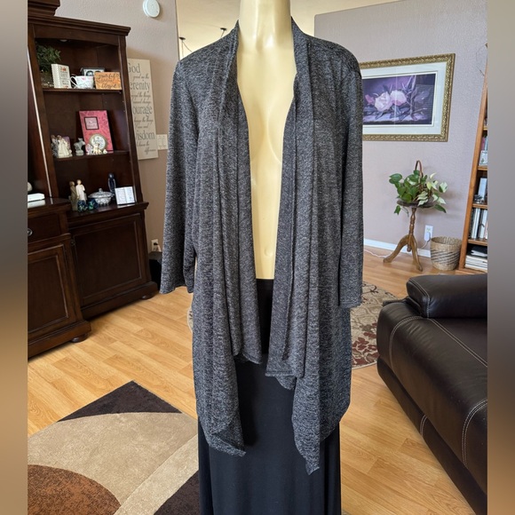 Slinky Brand Gray Women's Cardigan - Picture 1 of 9